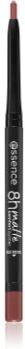 Essence 8h Matte Comfort lápis mate para lábios com apontador tom 02 Silky Hazelnut 0,3 g. 8h Matte Comfort
