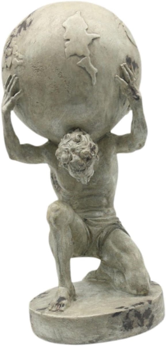 Griekse God Beeld in Brons met Levensechte Details voor Decoratie, Hoogte: 32 cm