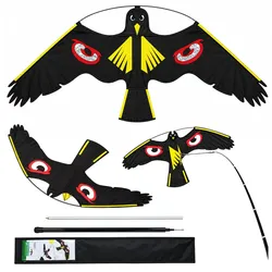 Vogelscheuche Milan Predator Black Hawk 120 cm Mast 4M