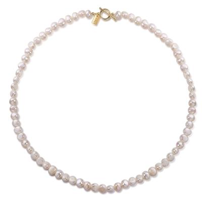 Perlenkette AILORIA "Halskette SORANO", Damen, gold, Halsketten Perlenkette