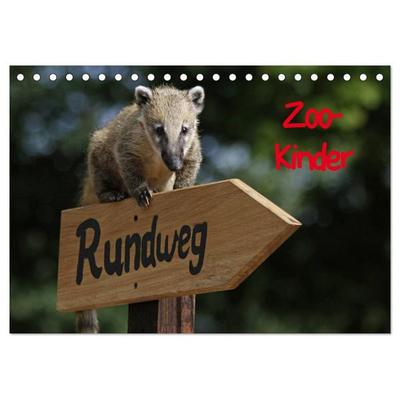 Zoo-Kinder (Tischkalender 2026 DIN A5 quer), CALVENDO Monatskalender