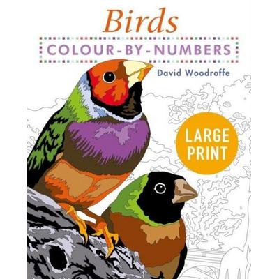 Large Print Colour by Numbers Birds, Taschenbuch von David Woodroffe, Arcturus Publishing Ltd, 978-1-398-80890-4