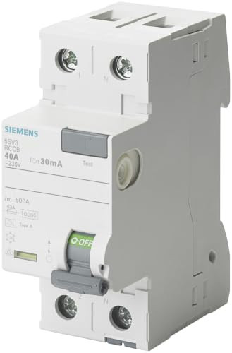 Siemens FI stroomonderbreker 2-polig type A 40A 30mA 5SV3314-6