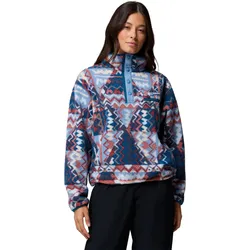 COLUMBIA HELVETIA II PRINTED CROPPED WOMEN Fleece 2027 rainy day/geomix - M
