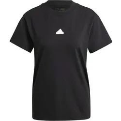 ADIDAS Damen Shirt Embroidered, Größe L in Schwarz Schwarz