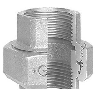 Georg Fischer Temperguss Kupplung 1 1/4" schwarz (Rohrkupplung) (770340207)