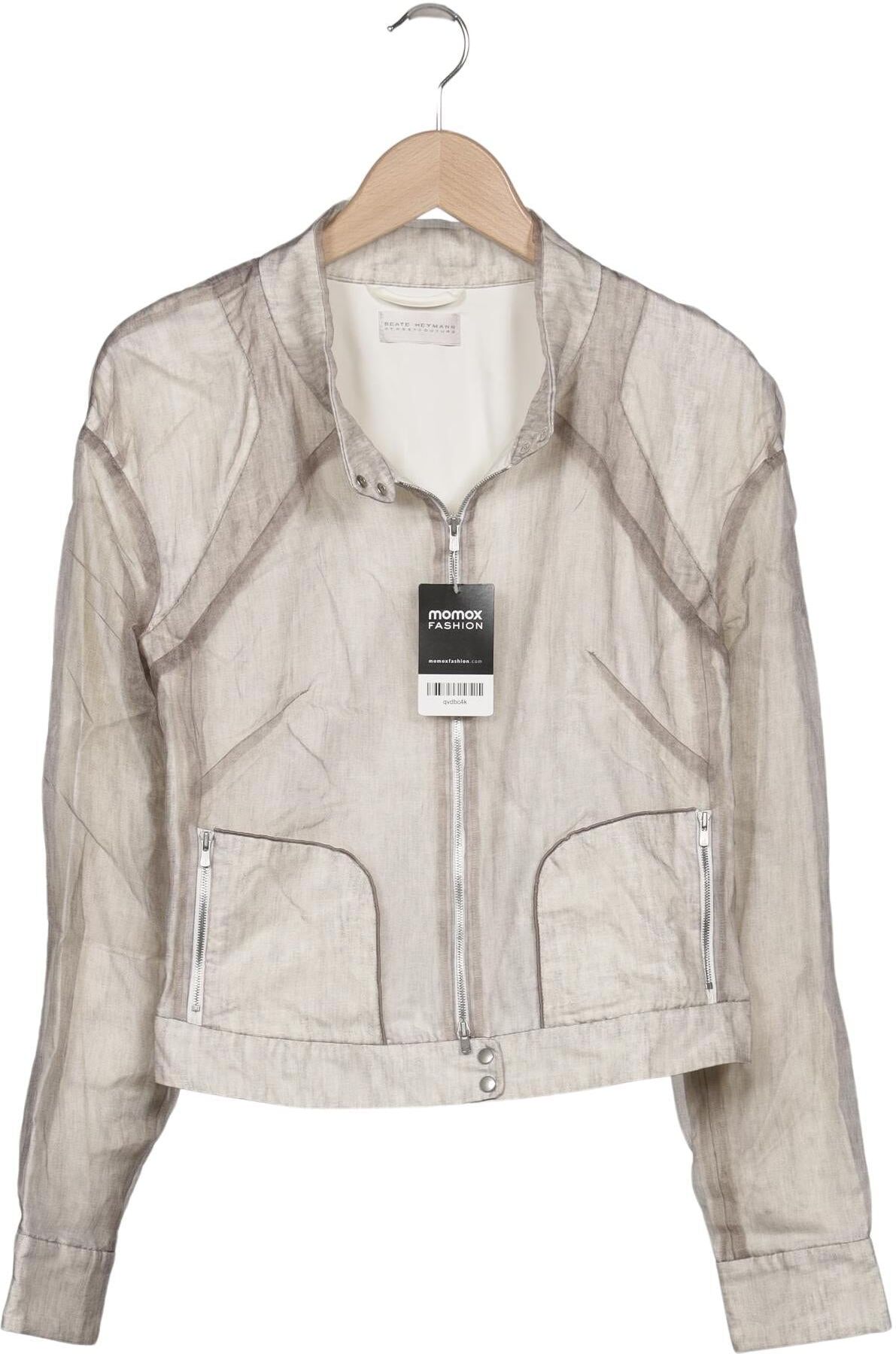 Beate Heymann Damen Jacke, Beige, Gr. EU 36, Synthetik - Second Hand