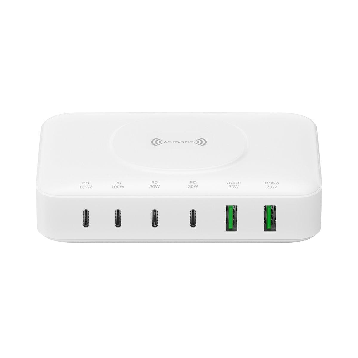 4smarts 7in1 GaN Ladestation 100W Wireless Charger weiß 540570