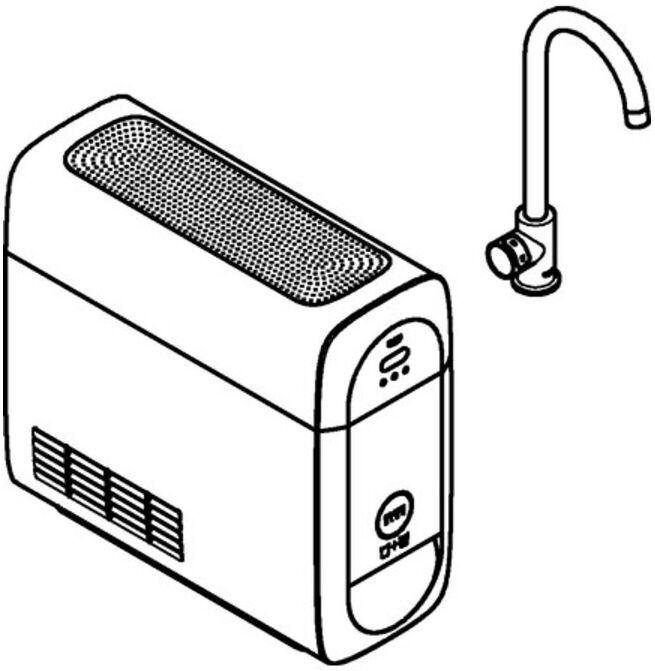 Grohe Spültisch-Einhebelmischer Blue Home warm sunset gebürstet, Mono-Starter Kit (31498DL1)