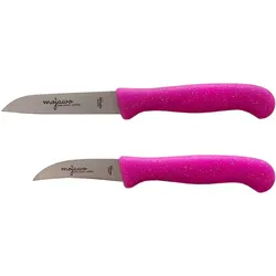 2x Set Küchenmesser Schälmesser Messer Allzweckmesser Pink Solingen