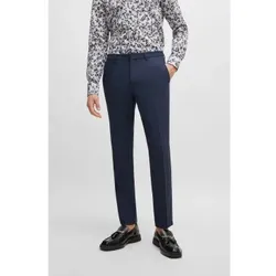 HUGO für Herren. 50495630 Marineblaue Anzughose (44), Lässig, Party, Klassisch, Polyester