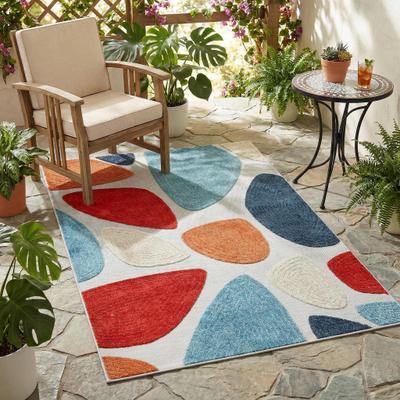 Superior Tulip Modern Geometric Indoor Outdoor Area Rug
