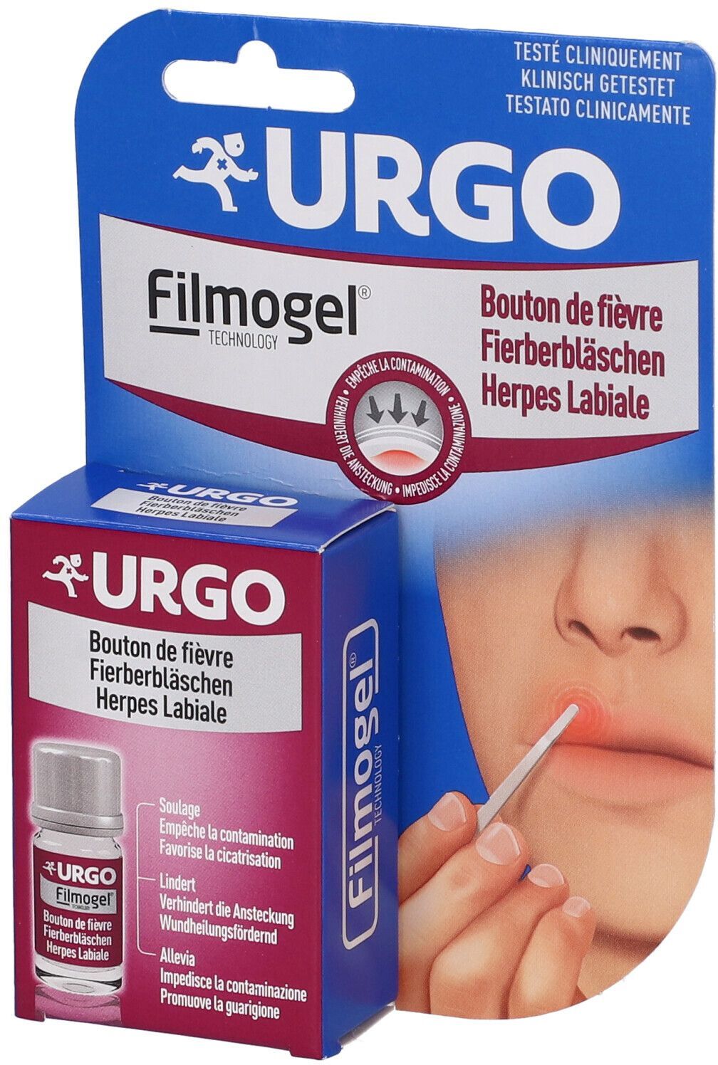 QUALIFARMA Srl Urgo Filmogel Herpes 3ml - Trattamento Herpes Labiale Rapido e Protettivo
