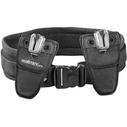 Walimex pro Kamera Hüftgurt mit 2x V-Dock Argus (Hüftgurt), Kameragurt, Silber