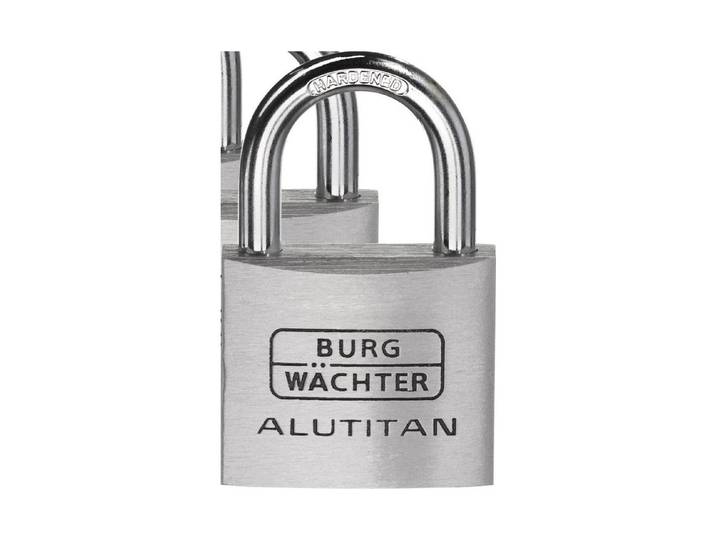 Burg-Wächter Zylinder-Vorhangschloss Trio 770 40 SB 3 Stück