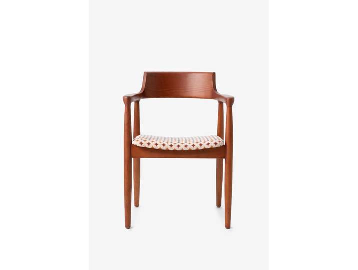 Houten eetkamerstoel giulia met print
