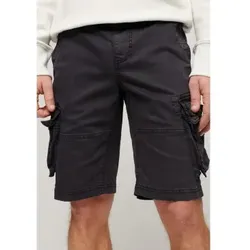 Superdry für Herren. M7110433A Cargo-Shorts Core schwarz (32), Lässig, Baumwolle
