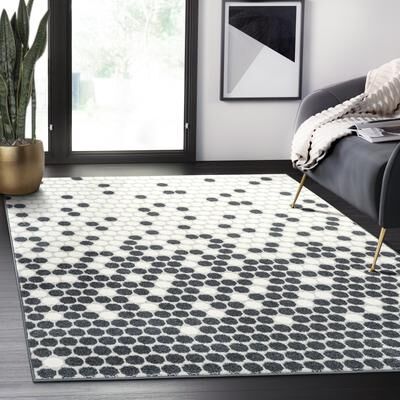 Abani Rugs Nuevo NUE270A Modern Octagonal Area Rug