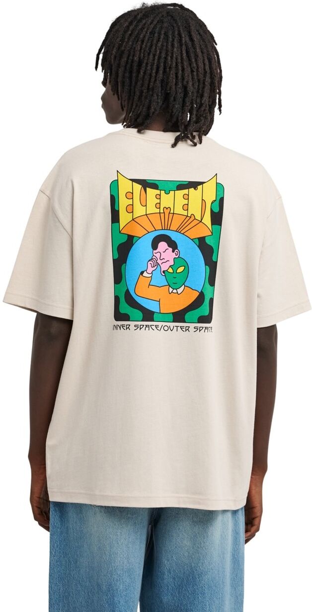 T-Shirt ELEMENT "Inner Space", Herren, Gr. L, beige (oat milk), Obermaterial: 100% Baumwolle., Shirts T-Shirt oat milk L
