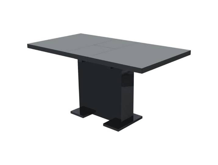 Table Extensible de Salle à Manger Noir Brillant[801]