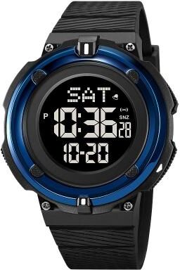 Everyday Crate SKMEI 2010 Digital Sports Watch 50M Waterproof Luminous Mens Wrist Watch dark Blue