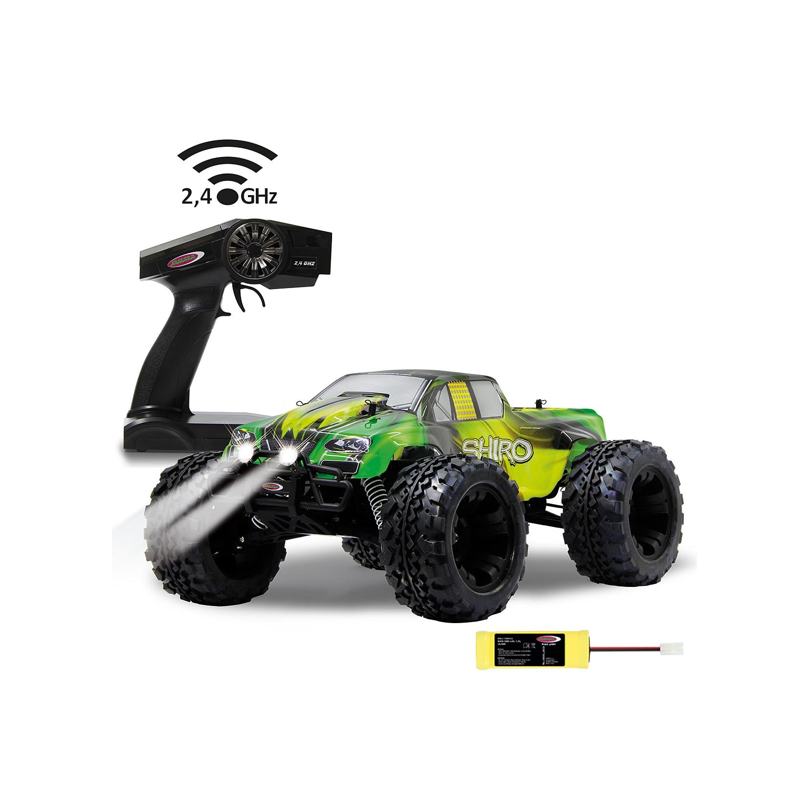 JAMARA-53366-Shiro Monstertruck 4WD 1:10 NiMh 2,4GHz mit LED