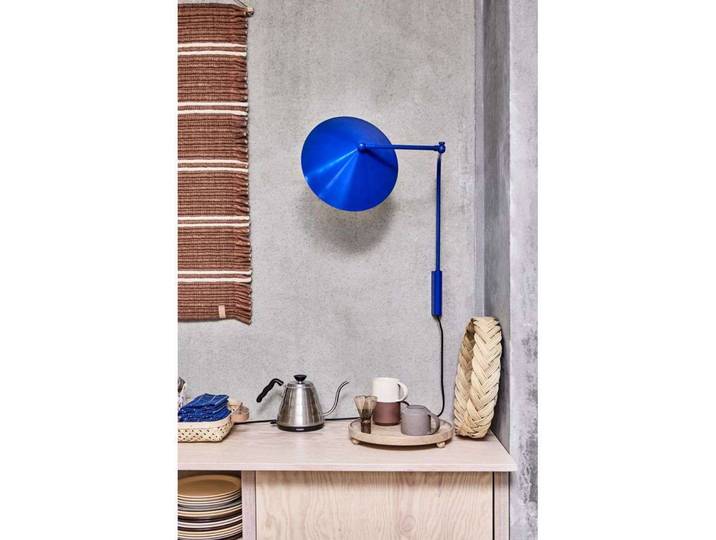 OYOY Living Design Wandlampe Kasa, blau, für Wohn- / Esszimmer, Metall, Skandinavisch, Wandleuchte, Wandlampe Innen