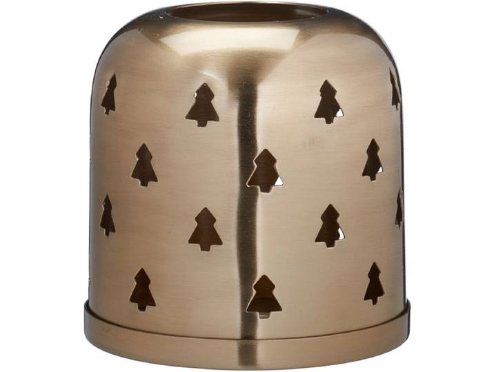 Windlicht MERRY 10.3 cm x 10 cm Eisen goldfarben