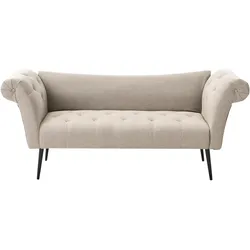 CHAISELONGUE Stoff Hellbraun Nantilly