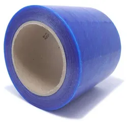 PE Schutzfolie Oberflächenschutzfolie rutschfest, 100 m x 250 mm, blau