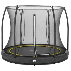 Salta Trampolin Comfort Edition Ground mit Sicherheitsnetz Ø 213 cm schwarz