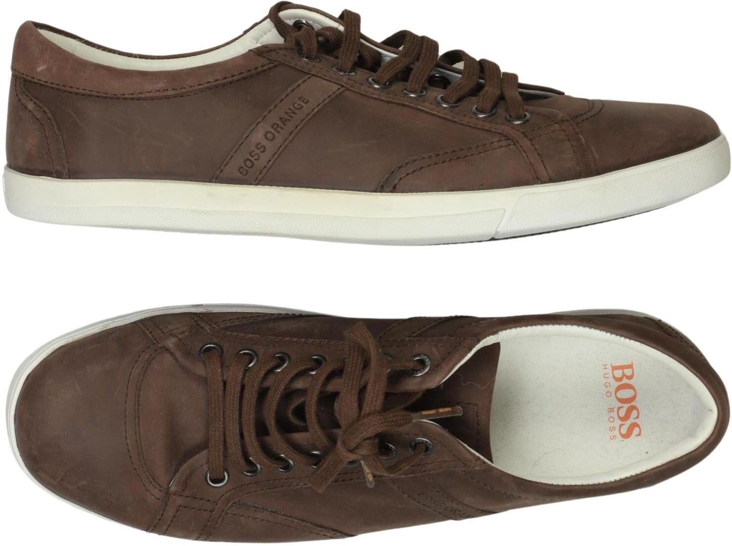 Boss Orange Herren Sneaker, Braun, Gr. EU 41, Leder - Second Hand