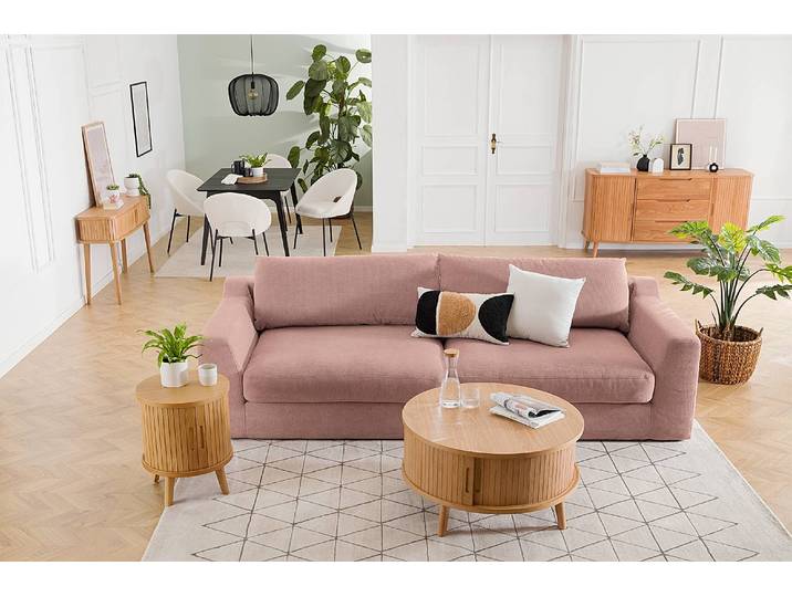 Console 120 x 76 x 35cm Beige/Marron/Chêne