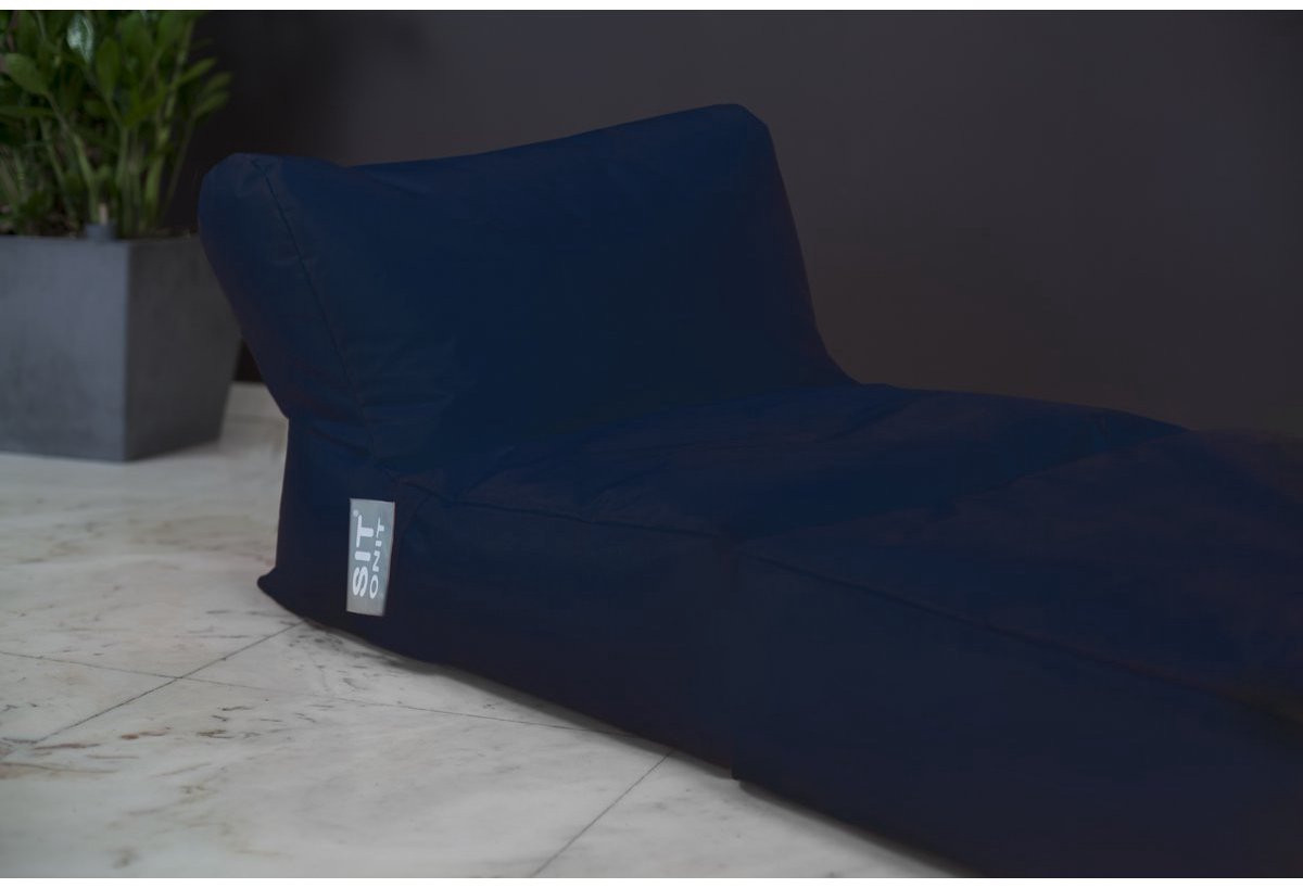 Sit On It Zitzakbed Marineblauw Weerbestendig Loungebed voor Buiten