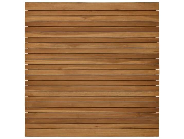 HFXHIJXQ Tischplatte 90x90x3,5 cm Quadratisch Massives Teakholz Braun Vielseitige Holzplatte in Braun für DIY Esstische und Gartentische auf Terrasse, Balkon oder im Wohnzimmer.