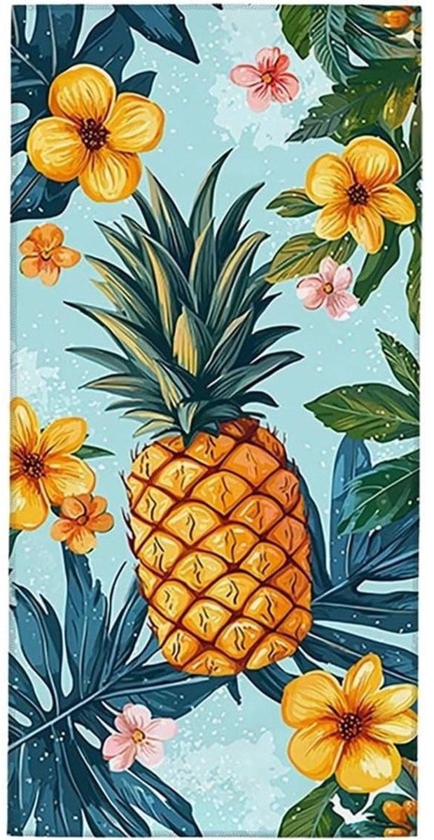 Strandlaken XXL Microvezel Meerkleurig - 100 x 220 cm
