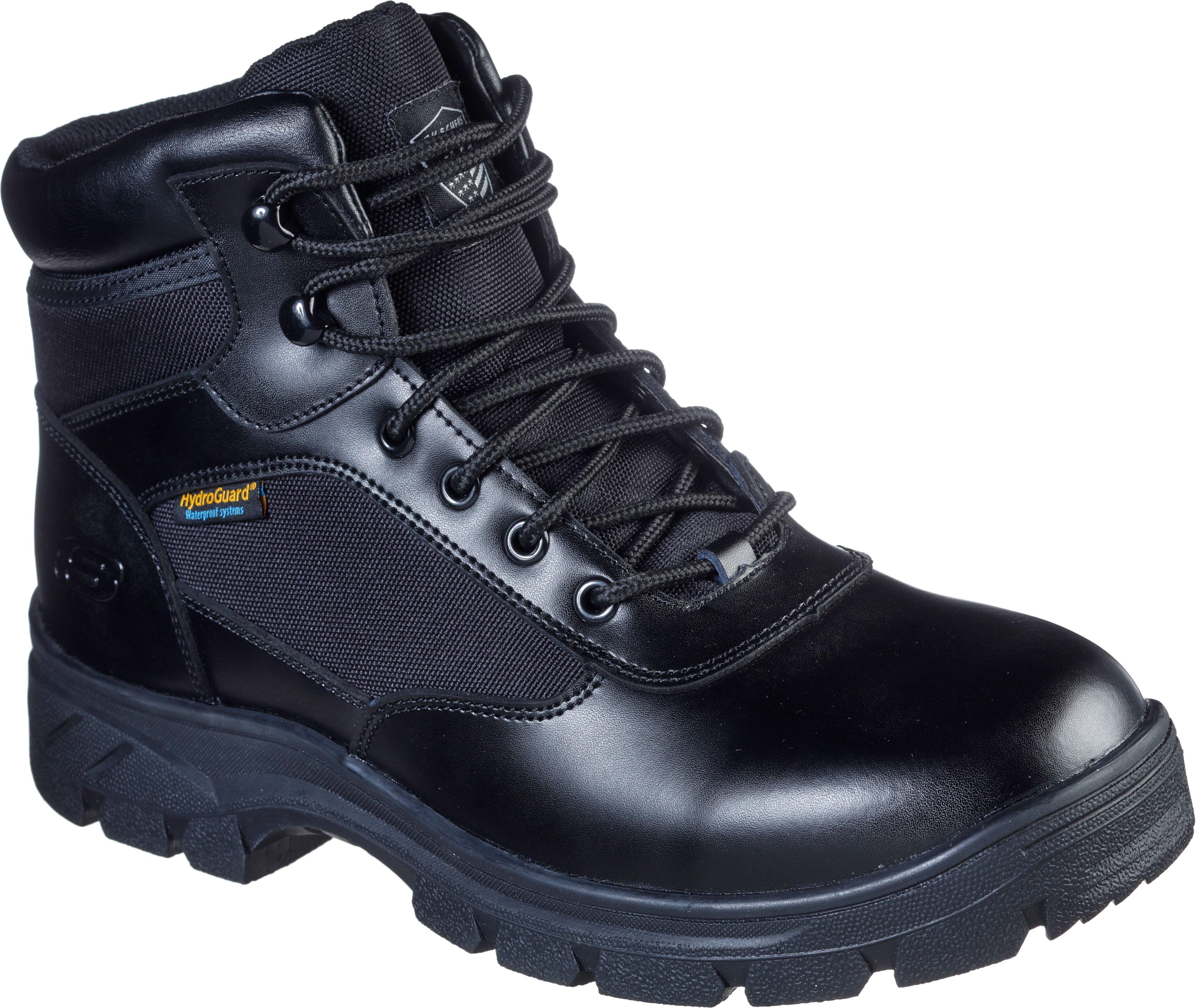 Berufsschuh SKECHERS "WASCANA - BENEN" Gr. 40, schwarz, 40, Textil, Leder, Schuhe, Berufsschuh, mit Profillaufsohle schwarz 40, Textil