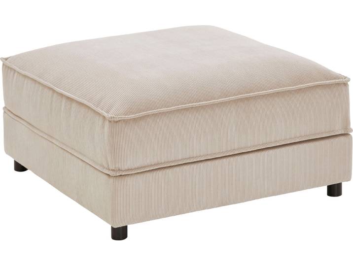 Hocker OTTO HOME Valan , beige (creme), B:85cm H:41cm T:85cm, Hocker, Hocker, mit Cord-Bezug, frei stellbar