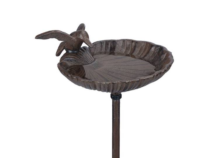 Relaxdays Vogelbad op voet van gietijzer