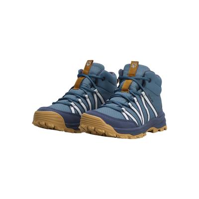 Wanderschuh JACK WOLFSKIN "WILD HIKE TEXAPORE MID K", Kinder, Gr. 36, blau (galapagos), Synthetik, Schuhe Wanderschuh, Wasserdicht, Trekkingschuh