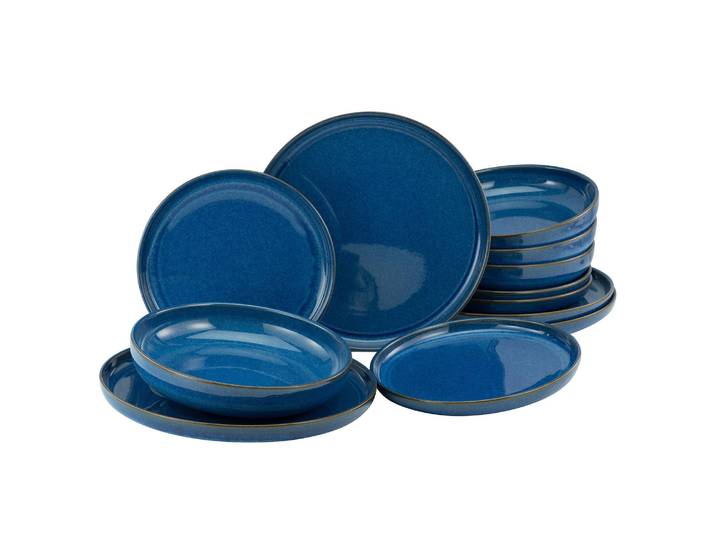 Tafelservice 12-tlg. 40 x 38 x 43cm Blau