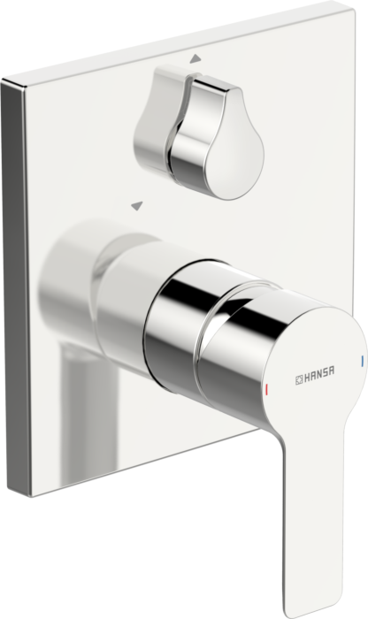 Wannenarmatur Hansaligna 83859513 Hansabluebox, eckige Rosette, chrom