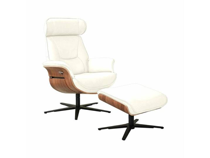 Musterring MR 276 Relaxsessel Leder oder Microfaser mit Relaxfunktionen - Echtleder Torro white - Nussbaum - inkl. Hocker Wohnzimmer, Sitzkomfort, gemütlich, Drehfunktion, Memory-Funktion, stufenlos, entspannt zurücklehnen, vollständig bezogen Drehfunktion, manuelle Rückenteilverstellung, Memoryfunktion, manuelle Kopfteilverstellung Modern, Zeitlos