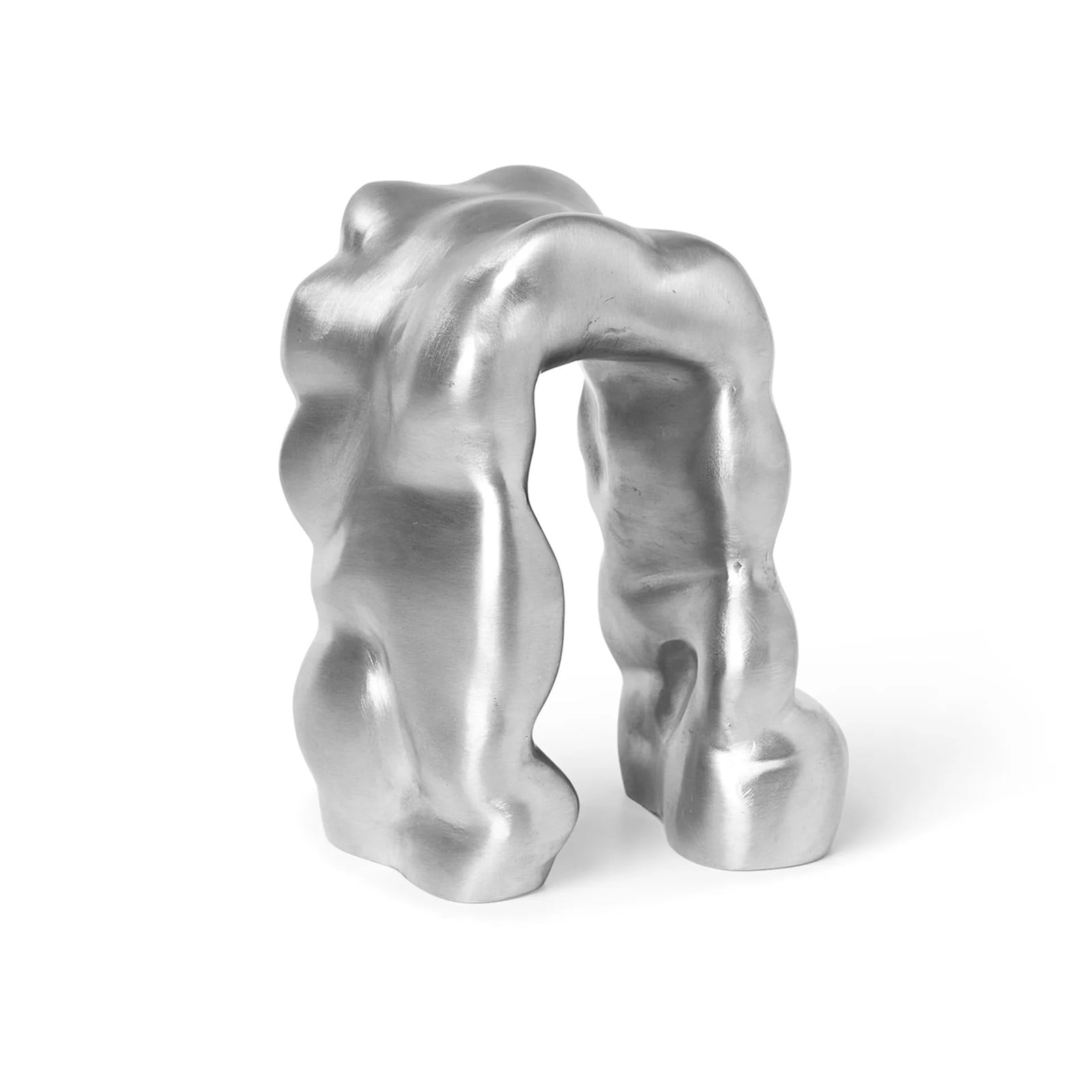 Ferm Living Morf abstract sculptuur zilver aluminium