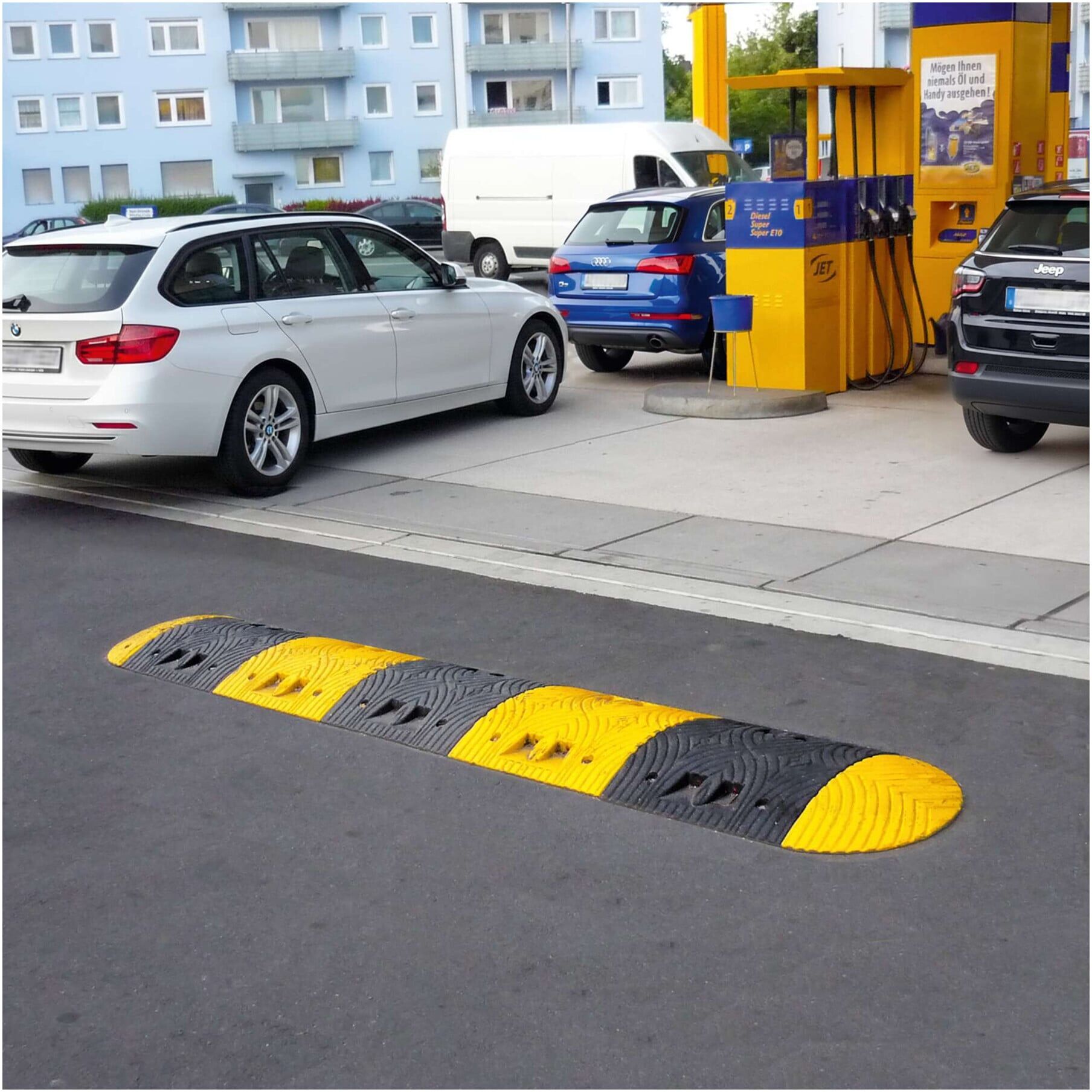 Moravia Fahrbahnschwelle TOPSTOP 5-RE Normelement schwarz 500 x 500 x 70 mm (281.14.155)