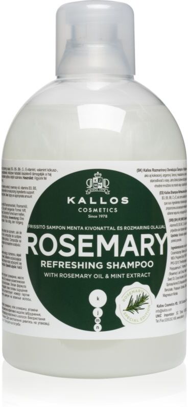 Kallos KJMN Professional Rosemary shampoing purifiant 1000 ml