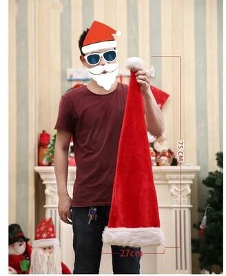 Uplift Picks Extended Christmas Santa Hat Super Long Festive Santa Hat For Holiday Party And Christmas Costume children Hat one Size