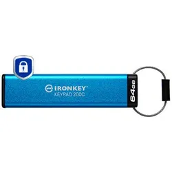 Kingston Technology IronKey 64GB USB-C Keypad 200C, FIPS 140-3 Lvl 3 (ausstehend) AES256