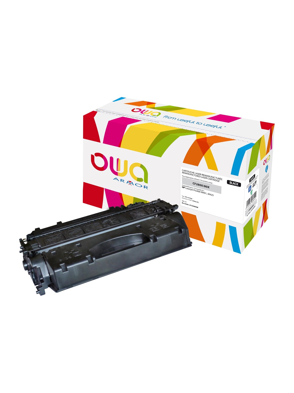 Armor - black - compatible - toner cartridge (alternative for: HP CF280X)