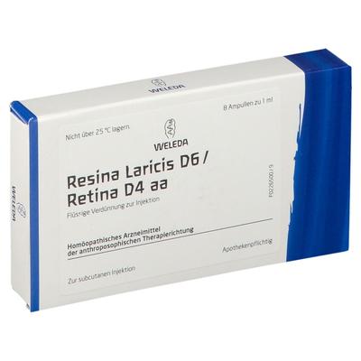 Resina Laricis D 6/Retina 4 aa Ampullen 8x1 ml